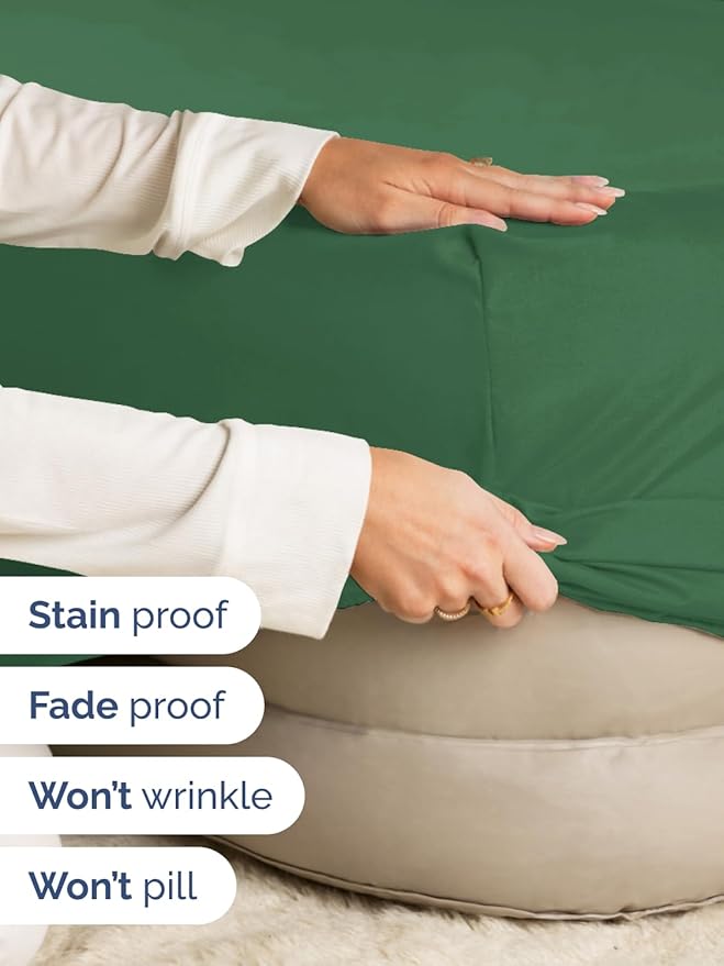 Extra Deep Twin XL Fitted Sheet - Hotel Luxury Single Fitted Sheet Only - Easily Fits 18 inch to 24 inch Mattress - Ultra Soft, Wrinkle Free w/Extra Deep Pockets - Breathable & Comfy - Emerald Green