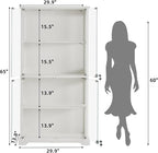 LELELINKY Farmhouse Display Cabinet