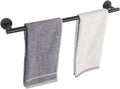TocTen Bath Towel Bar - Thicken SUS304 Stainless Steel Bathroom Towel Holder, Towel Rod for Bathroom Heavy Duty Wall Mounted Towel Rack Hanger (20 in, Black)
