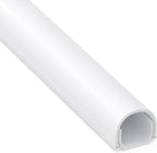 ZhiYo 113in Cord Covers for Wires on Wall, One Cord Hider Wall, Self-Adhesive Wire Covers for Cords, Paintable TV Cable Hider Cable Management Kit, 8X L14.2in, W0.5in H0.4in, White