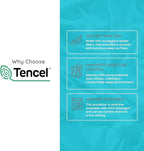 PUREgrace Tencel Mattress Protector (Queen) – Waterproof, Noiseless Cover, Soft and Breathable with Deep-Pocketed Corners for Secure Fit