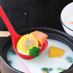 12" Silicone Ladle Spoon Set of 2, Long handle soup spoons Seamless & Nonstick, Heat resistant 600 °F Kitchen Soup Ladles for Cooking.