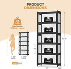 Magshion Display Cabinet with Acrylic Doors, 5-Tier Curio Cabinet