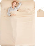 Sleeping Bag Liner Camping Adult Sleep Sack Lightweight Travel Sheet for Hotel Bed Compact Ultralight Essential Cleaning Supplies Kit Travel Bedding Set for Backpacking