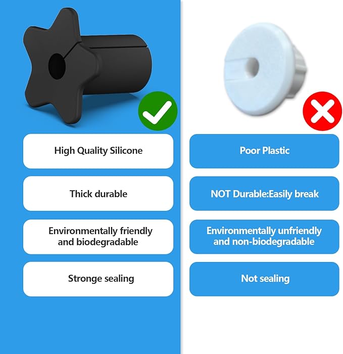 Starlink Cable Routing kit for 5/8" Wall Hole, Starlink Cable Pass Through Grommet,Starlink Rubber Wall Grommet for Starlink ethernet Cable Grommet (Black,4PCS)