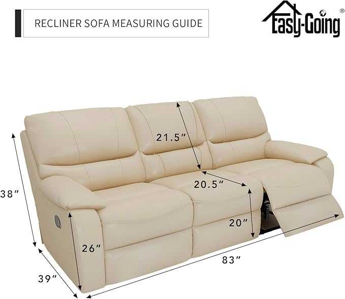 Easy-Going 8 Pieces Recliner Sofa Stretch Sofa Slipcover Sofa Cover Furniture Protector Couch Soft with Elastic Bottom Kids, Spandex Jacquard Fabric Small Checks Coffee