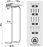 31" Towel Racks for Bathroom, Heavy-Duty Stainless Steel Holds 6 Large Rolled Towels,Wall Mounted Towel Holder with Shelf & Hooks,Extra-Wide Opening Wall Storage for Small Bathroom, Brushed Nickel
