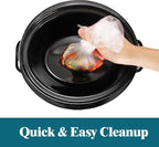 WZHSBSAQ Slow Cooker Liners, 50 Cooking Bags, Oversized Disposable Pot Liner Plastic Bags for 6QT to 10QT Slow Cookers, 14 in. x 22 in.