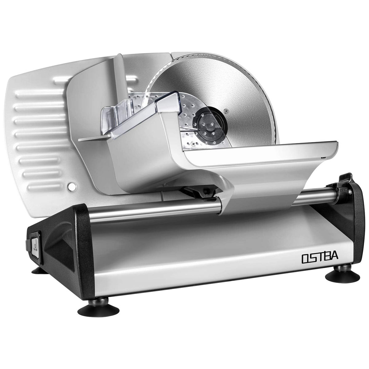 OSTBA Electric Meat Slicer with 7.5” Stainless Steel Blades, 200W