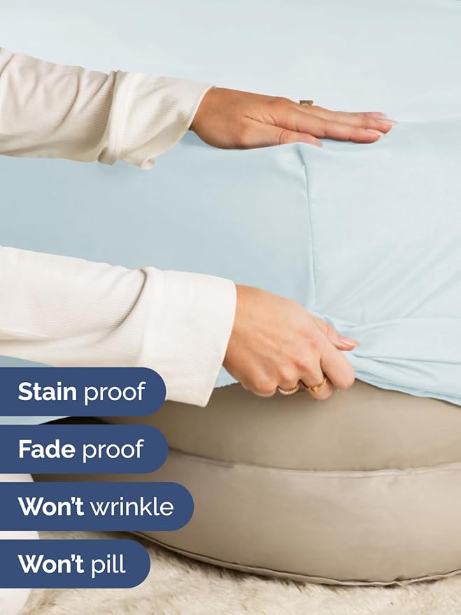 Extra Deep Full Fitted Sheet - Hotel Luxury Single Fitted Sheet Only - Easily Fits 18 inch to 24 inch Mattress - Ultra Soft, Wrinkle & Fade Free w/Extra Deep Pockets - Breathable & Comfy - Ice Blue