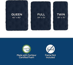 Royal Sleep Products by The Futon Factory 6 inch Foam Futon Mattress - Solid Royal Blue Cover - Full Size - CertiPUR Certified Foams - Made in USA - (Frame not Included)