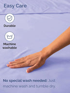 Extra Deep Cal King Fitted Sheet - Hotel Luxury Single Fitted Sheet Only - Easily Fits 18 inch to 24 inch Mattress - Ultra Soft, Wrinkle Free with Extra Deep Pockets - Breathable & Comfy - Lavender