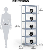 5-Tier Clear Display Cabinet