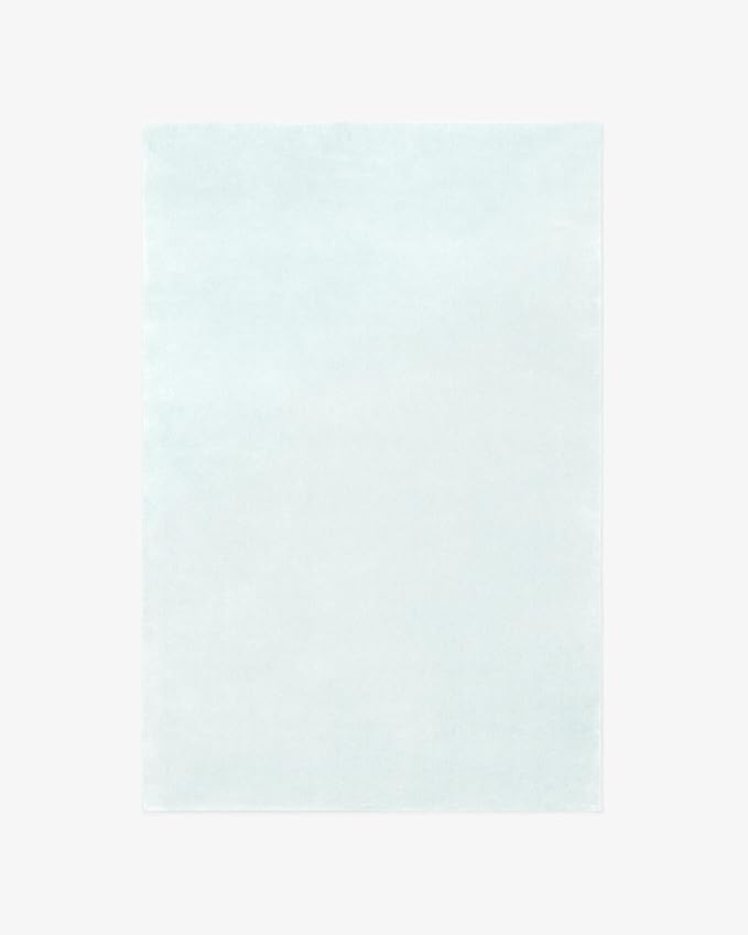 Hand-Tufted Wool Rectangle Area Rug – Soft Premium Wool Carpet for Living Room, Bedroom & Home Décor – 9X12 ft| Powder Blue – Durable, Non-Slip Backing, Handcrafted Rug