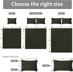 Easy-Going King Size Reversible Quilt Set with 1 Quilt and 2 Pillow Shams, Soft Bed Quilt Cover, Water Resistant Lightweight Microfiber Bedspread, Stain Resistant, Damask-Army Green/Beige