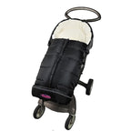 German Designed Universal Stroller Footmuff, 5 Way Zippers Style for Baby Easy in & Out of Water Repellent Winter Stroller Bunting Bag, Height/Temperature Adjustable Anti-Kick Stroller Sleeping Bag