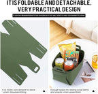 Leather Valet Tray, Jewelry & Catchall Tray, Desktop Storage Organizer, Bedside Caddy for Men - Key Wallet Watch Coin Phone Change, Candy Holder - Convenient for Travel (06 Green 1)