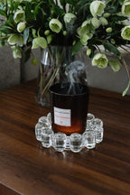 Alice Lane Original Bubble Candle Dish – Chic Clear Glass Candle Dish for Home Decor – Decorative Modern Candle Holder for Small Candles & Diffusers