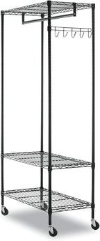 Alera Wire Shelving Garment Rack (Black)