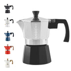 GROSCHE Milano Stovetop Espresso Maker Moka Pot 6 espresso Cup, 9.3 oz Blue