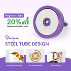 Neosmuk Magnetic Hooks, Cruise Ship Essentials, 120lb+ Heavy Duty Magnetic Hooks for Cruise Cabins, Refrigerator, Grill, Hanging, and Travel | Extra Strong Must-Haves Magnet Hook,Purple, Pack of 10