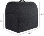 Stand Mixer Cover compatible with Kitchenaid Mixer, Fits All Tilt Head & Bowl Lift Models with 3 Organizer Bag for Accessories. (Black, For Bowl Lift 5-8 Quart)