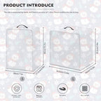Christmas Coffee Maker Cover, Cute Snowman Cardinal Coffee Dust Protector Washable Foldable