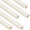 85in Corner Cable Concealer, One-Cord Corner Duct, Paintable Corner Cord Cover, Cable Management Channel for Wall Corner, Floor Baseboard, Ceiling - 5 X L 17in, Beige