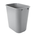 Rubbermaid Commercial Products Deskside Wastebasket/Trash Can, 3.25-Gallon/13-Quart, Gray, Plastic, for Bedroom/Bathroom/Office, Fits Under Desk/Sink/Cabinet