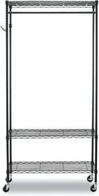 Alera Wire Shelving Garment Rack (Black)