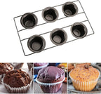 CGGYYZ 6 Cup Nonstick Popover Pans, Muffin Tin, Large Deep Cupcake Baking Pan, Muffin Pans for Baking Sets Non Stick