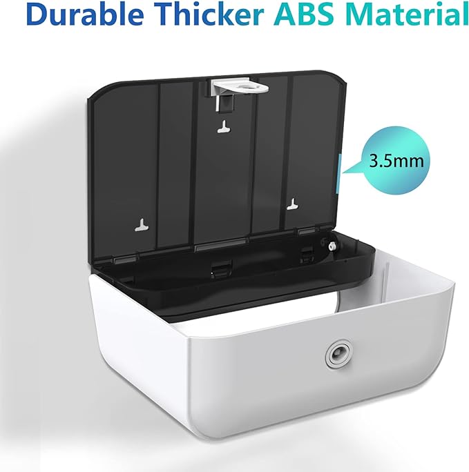Paper Towel Dispenser Wall Mount: Adhesive Paper Towel Holder for Multifold/Trifold/Z Fold Paper Towel, Compact Hand Paper Towels Dispensers for Bathroom