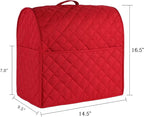 Stand Mixer Cover compatible with Kitchenaid Mixer, Fits All Tilt Head & Bowl Lift Models with 3 Organizer Bag for Accessories. (Red, For Bowl Lift 5-8 Quart)