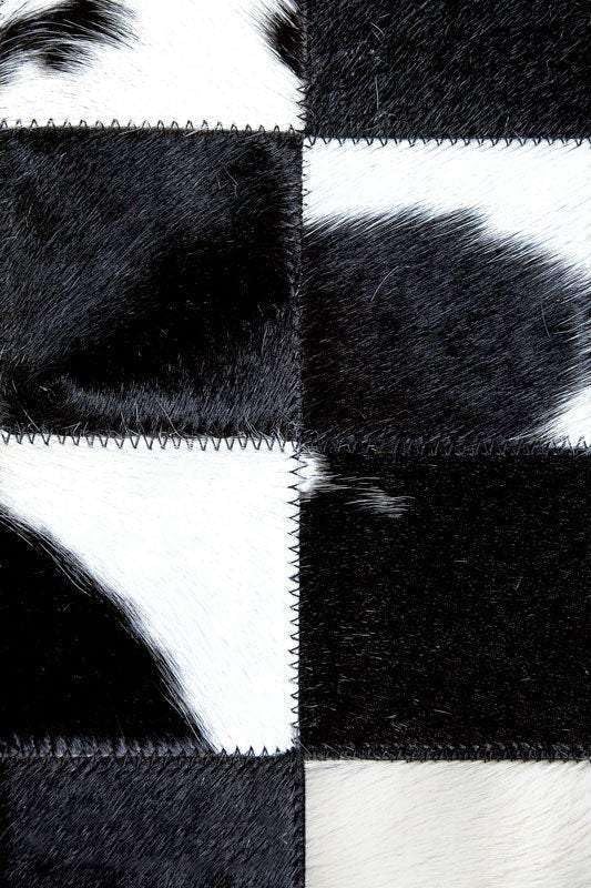 Sn Alef Home Black & White Round Rug | Checkered Floral Designer Carpet for Living Room | Handcrafted Circular Floor Mat for Home Decor & Meditation Space(8x8)