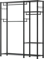 VEVOR Clothing Garment Rack, Heavy Duty Closet Wardrobe, Adjustable Tiers Clothes Racks with Steel Frame, for Bedroom, Clothing Store, Hallway
