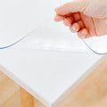 Eisdroma 12 x 48 Inch Clear Table Cover Protectors - 1.5mm Thick Plastic Table Cover, Vinyl protectors - Desk Mat and Pad