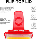 LocknLock Aqua Fridge Door Water Jug | Clear Pitcher | BPA Free Plastic Pitcher with Lid | 3 Quart Pitcher with Lid for Water, Juice, Tea & More Beverages, Red
