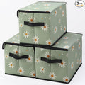 Stackable Clothes Storage Bins with Lids,Closet Organizers Fabric Cat Printing Box for Home and Office,Blanket Clothes Organizers,Under Bed Storage Containers 3 Pack.
