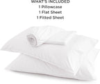 Bedsure Cooling Sheets Twin XL, Rayon Derived from Bamboo, Breathable & Soft Twin XL Sheet Sets, Deep Pocket Up to 16 Inches, Hotel Luxury Silky Dorm Bedding for Hot Sleepers, White