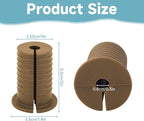 2 Pcs Starlink Cable Routing Kit for 1 Inch Wall Hole, Brown Silicone Wall Grommet for Ethernet Cable, Perforated Cable Punch Grommet, Starlink Accessories
