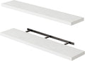 Fixwal Floating Shelves for Wall, 47.2" Long Heavy Duty Wall Mounted Rustic