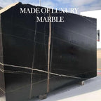 Koville Natural Black Marble Tray, 12"x6" Decorative Tray for Countertop, Catchall for Perfume, Candles, Jewelry Dish