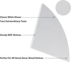HORLIMER Floating Corner Shelf Wall Mount, Living Room