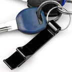 cnomg 16 pcs Metal Bottle Opener, Split Key Ring Chain Keychain Bulk Aluminum Pocket Claw Bar Soda Beverage Beer Bottle Opener (black)