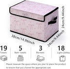 Stackable Clothes Storage Bins with Lids,Closet Organizers Fabric Cat Printing Box for Home and Office,Blanket Clothes Organizers,Under Bed Storage Containers 3 Pack.