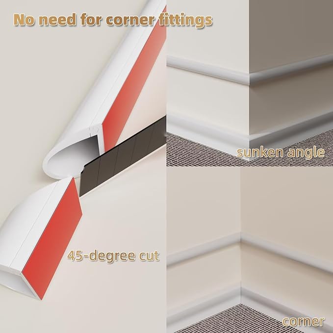 118" Side Open Cord Hider for Wall Mounted Tv, Silicone Flexible Cable Cover to Hide Conceal Cords Along Wall,Wire Raceway Management Cable Concealer Channel,Electric Cord Organizer,W 1.08"× H 0.6"