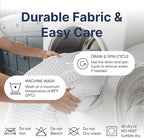 PAULATO BY GA.I.CO Twin Waterproof Mattress Protector – Mattress Cover for Twin Size Bed – Breathable Noiseless Hypoallergenic Machine Washable – Water Proof Protector with Deep Elastic Skirt