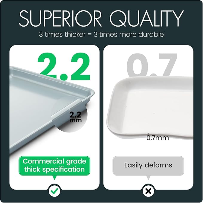 HYGGEOXY Ceramic Baking Sheet, Cookie Sheets for Baking 15x10"
