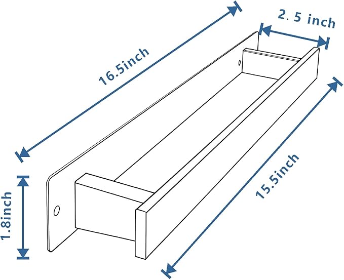 Bathroom Towel Bars,16-Inch Stainless Steel Towel Bar for Large Towel,Strong Self-Adhesive/Screws Wall Mounting,Rust-Proof,Towel Holder for Bathroom and Kitchen Storage (Chrome)
