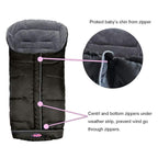 Cozy Toe Stroller Bunting Bag,Soft Coral Fleece Lining,Weather Proof Universal Footmuff Adaptable for Strollers Joggers Pushchair